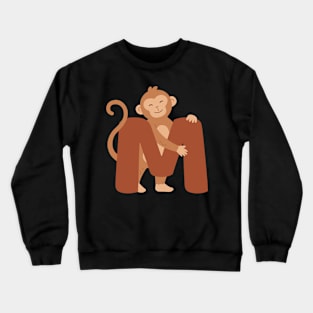 Animal alphabet M Crewneck Sweatshirt